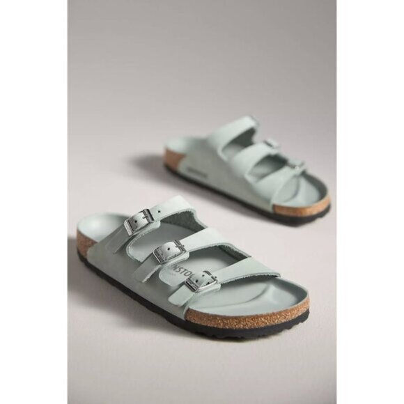 BNIB Birkenstock "Regular Fit" Florida Triple-Strap Sandals, size 39 - Picture 1 of 13